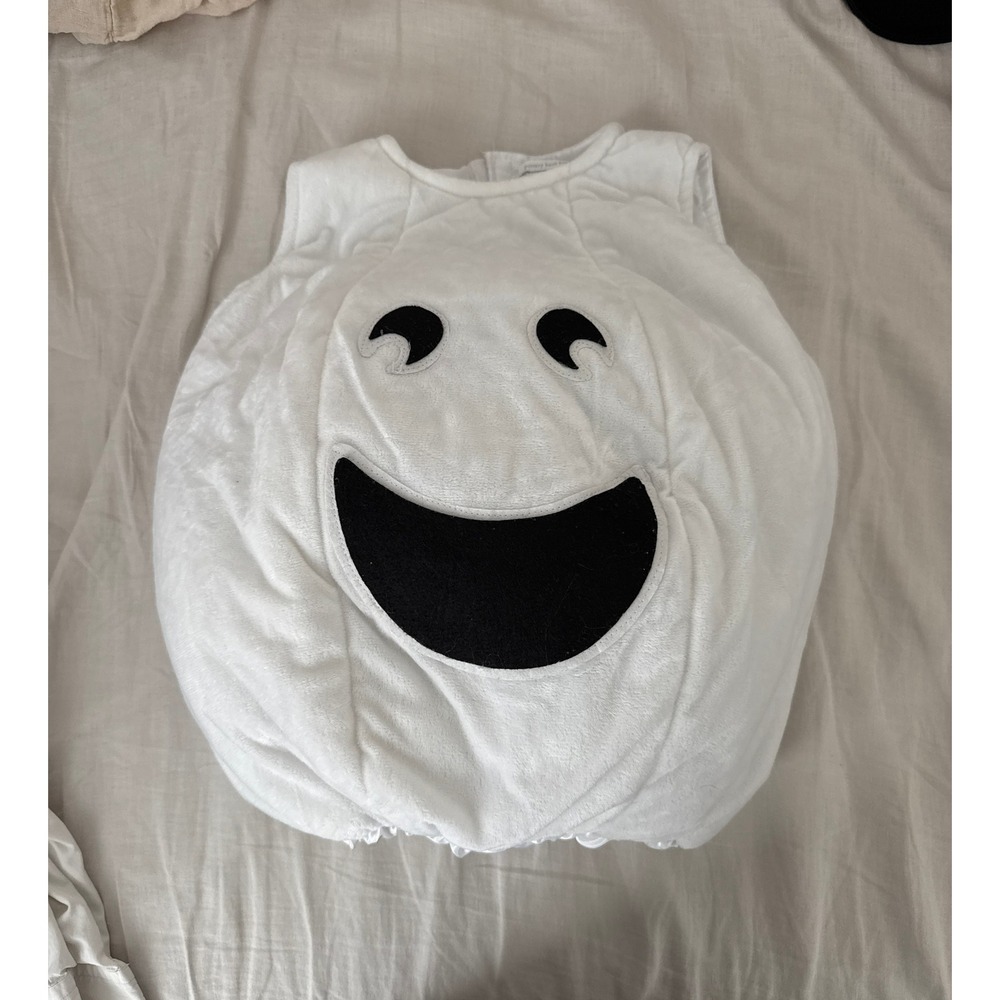 Pottery Barn Kids Puffy Ghost Halloween Costume Glow In Dark Size 4-6 *FLAW*